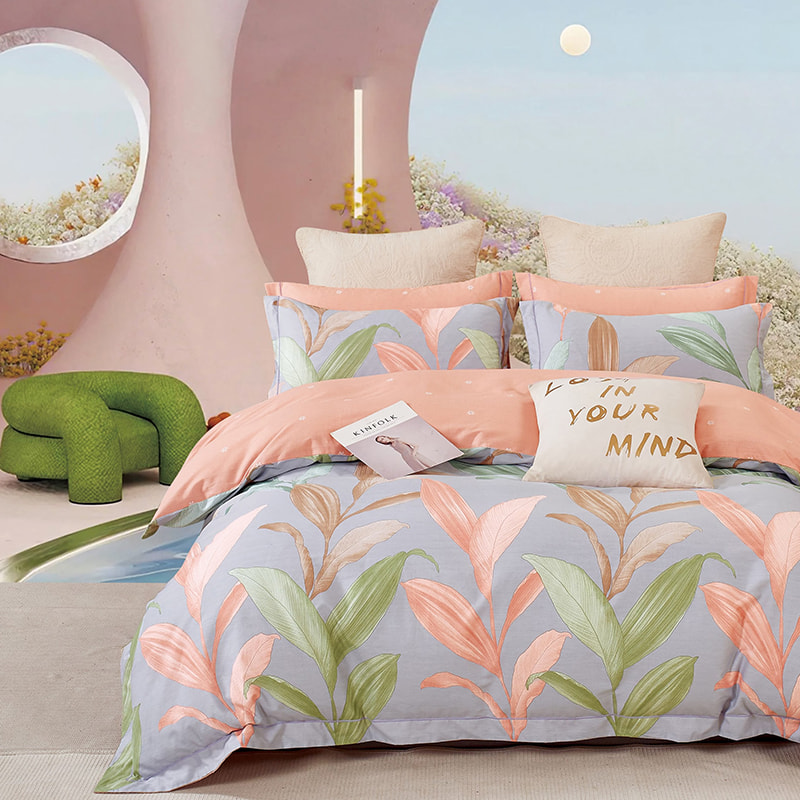 12868 Set Lembaran Katil Kapas Murni Elegant