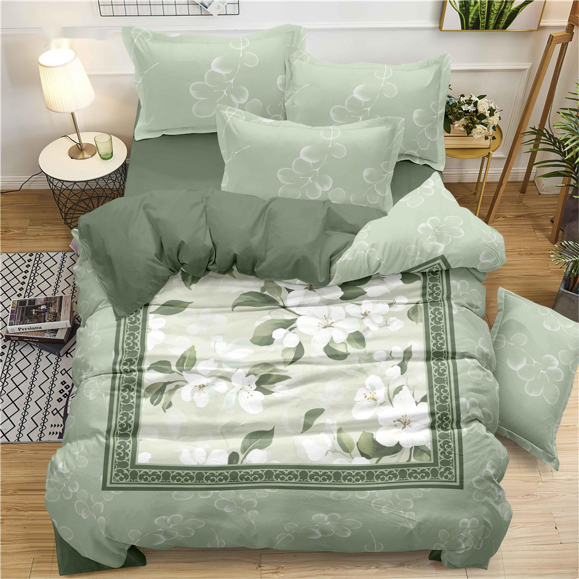 Lembaran Tempat Tidur Bercetak Digital Elegant Set Vibrant