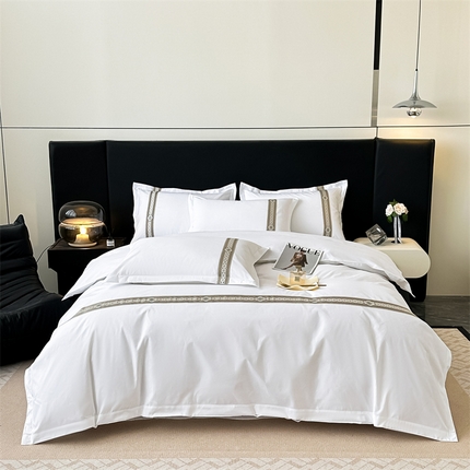 Linen hotel bersulam mewah lembut elegan