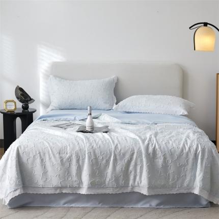 Tempat tidur tufter menetapkan kemewahan lembut yang elegan