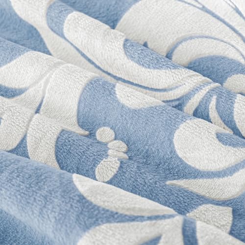 Selimut Musim Sejuk Flanel Bercetak Burnout, Kuilt Bohemian Plush dengan Sandaran Microfiber Ultra Lembut, Peralatan Tempat Tidur Panas Sepanjang Musim