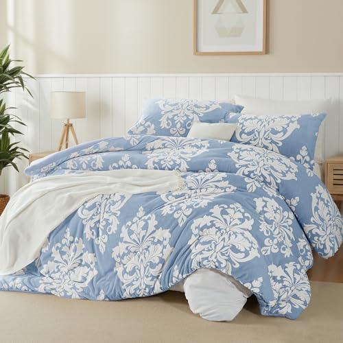 Selimut Musim Sejuk Flanel Bercetak Burnout, Kuilt Bohemian Plush dengan Sandaran Microfiber Ultra Lembut, Peralatan Tempat Tidur Panas Sepanjang Musim